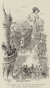 細心の注意を払って歩いた 作： Charles Edmund Brock